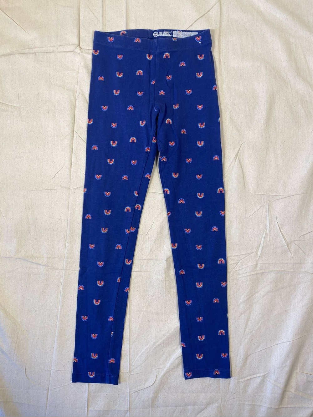 Girls Wonder Nation Blue With Rainbows Legging
